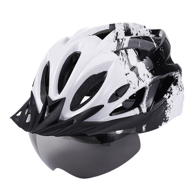 Rattakiiver Meeste naiste välimootorrattasõidukiivrid LED-valgusega Põrutuskindlad kaitsemütsid täiskasvanutele, must roosa