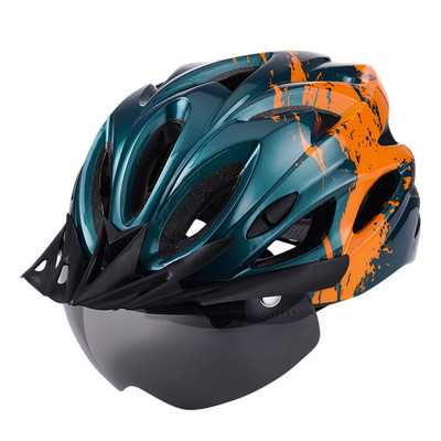 Rattakiiver Meeste naiste välimootorrattasõidukiivrid LED-valgusega Põrutuskindlad kaitsemütsid täiskasvanutele, must roosa