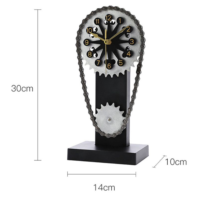 Vana kett hammasratas pöörlev kell mehaaniline tuulekunst käed lauakellad restoranibaar isikupärastatud dekoratiivsed kaunistused