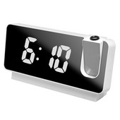 Jauns viedais digitālais projekcijas pulkstenis 180° rotācijas LED elektroniskā griestu projektora modinātājs guļamistabas galda galda pulkstenim