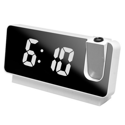 Jauns viedais digitālais projekcijas pulkstenis 180° rotācijas LED elektroniskā griestu projektora modinātājs guļamistabas galda galda pulkstenim