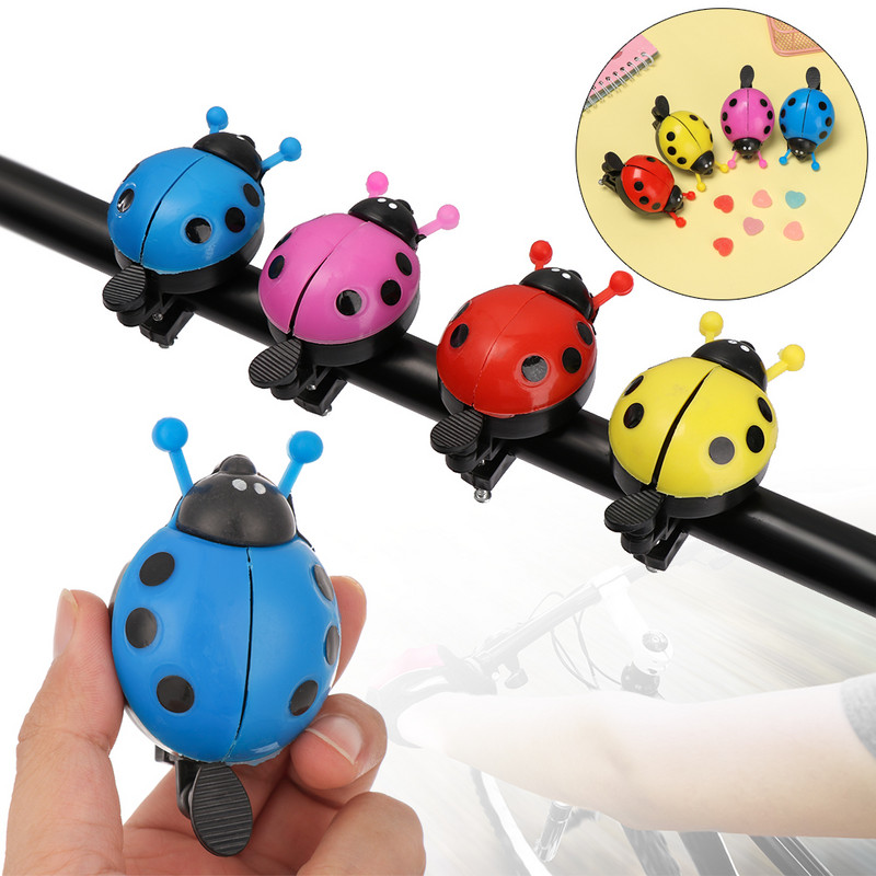 Lovely Ladybug Bicycle Bell Προειδοποίηση ασφαλείας Παιδιά Αγόρια Κορίτσια Τιμόνι Cute Kid Beetle Horn Πλαστικά αξεσουάρ ποδηλασίας Νέο