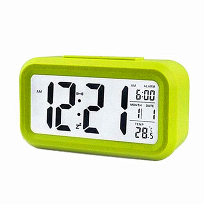 Veliki LED pozadinsko osvjetljenje, zaslon, sat, digitalna budilica, elektronički sat, temperatura za kućni ured, putovanja, stolni dekor, sat