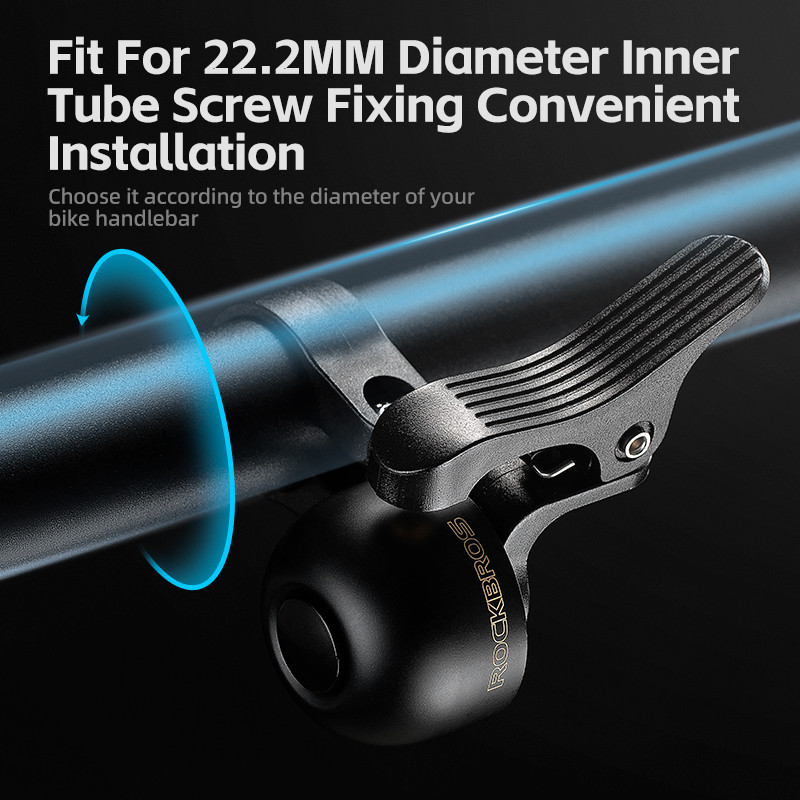 Rockbros Bike Bell Horn juhtraud 2023 Call Bicicleta Alloy Ring Crisp Sound Hoiatusalarm turvalisuse tagamiseks MTB maanteeratta tarvikud