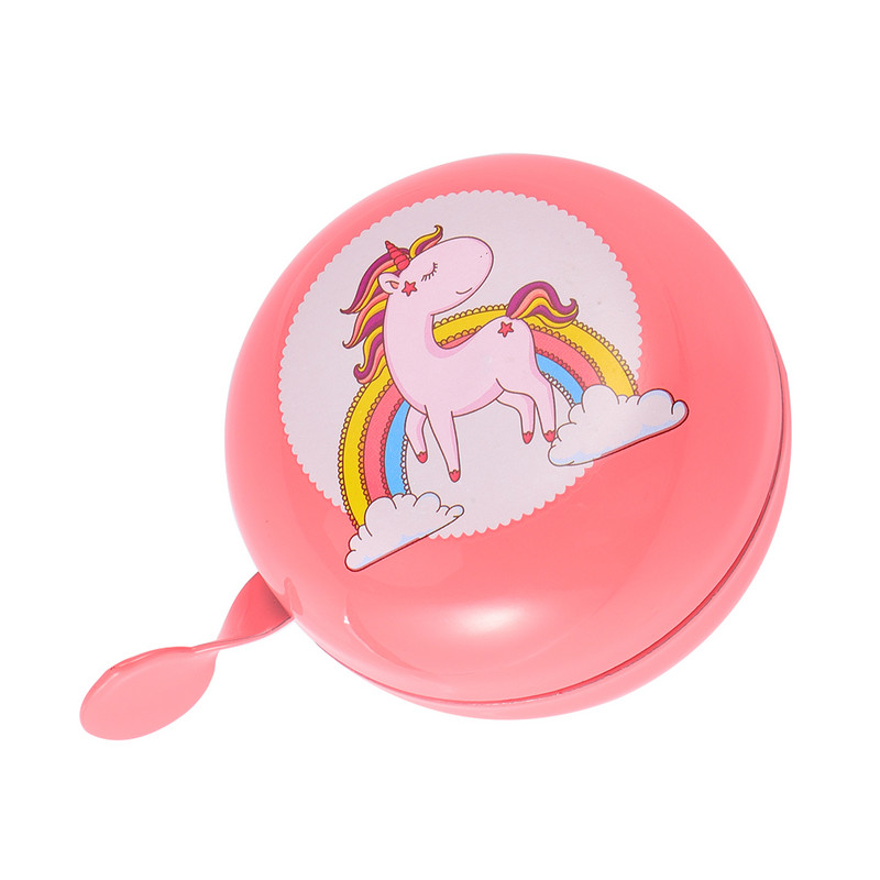 Декор на звънец за велосипед Велосипедни звънци Печатни звънци на еднорог Велосипедни звънци Свеж звук Звънец за скутер Триколка Деца Направи си сам украшение 2021