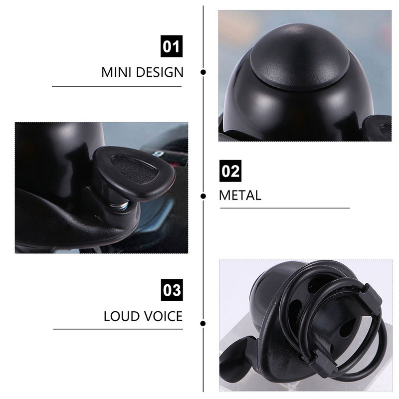 Sonerie de alarmă pentru bicicletă Sonerii de avertizare Mini sunet Inele universale pentru bicicletă pentru trotinete electrice