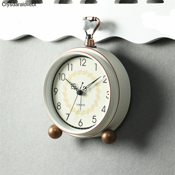 European Fashion Ρετρό Δημιουργικό αθόρυβο Ξυπνητήρι Επιτραπέζιο ρολόι φοιτητικού υπνοδωματίου Απλό μικρό επιτραπέζιο ρολόι Διακόσμηση σπιτιού