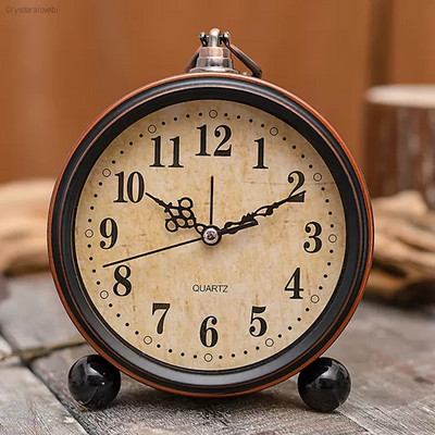 Euroopa mood Retro Loominguline Vaikne äratuskell Tudeng Magamistoa Öökapp Lihtne Väike lauakell Kodusisustus