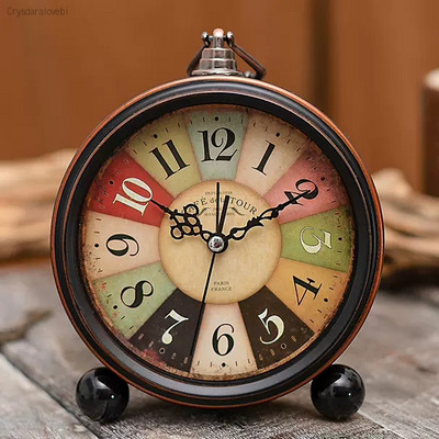 Euroopa mood Retro Loominguline Vaikne äratuskell Tudeng Magamistoa Öökapp Lihtne Väike lauakell Kodusisustus