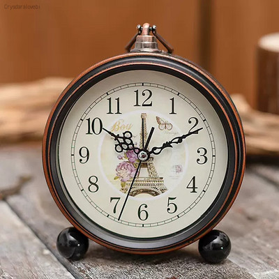 Euroopa mood Retro Loominguline Vaikne äratuskell Tudeng Magamistoa Öökapp Lihtne Väike lauakell Kodusisustus