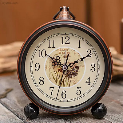 Euroopa mood Retro Loominguline Vaikne äratuskell Tudeng Magamistoa Öökapp Lihtne Väike lauakell Kodusisustus