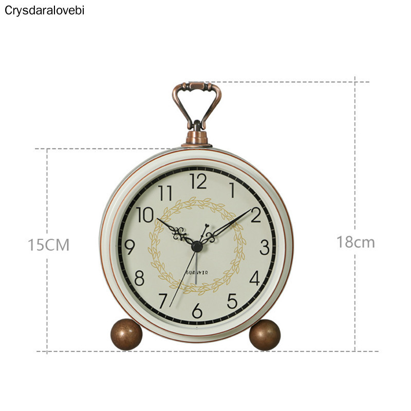 Euroopa mood Retro Loominguline Vaikne äratuskell Tudeng Magamistoa Öökapp Lihtne Väike lauakell Kodusisustus