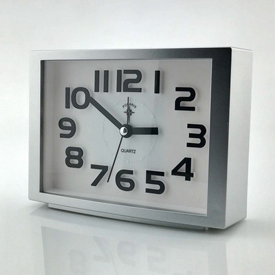 Négyzet alakú ébresztőóra Modern arany asztali asztali órák Irodai asztali óra Asztali óra Tartozékok Reloj De Mesa lakberendezés