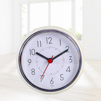 1 buc. Ceas de perete pentru baie, silențios, cu ventuză, funcționat cu baterii, fără ticăituri настенные часы