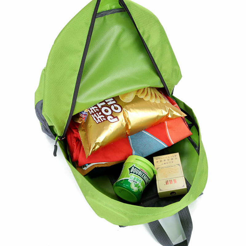 18 literes csomagolható hátizsák Összehajtható ultrakönnyű kültéri zsáktáska nagy összecsukható hátizsák túrázás utazási hátizsák hegymászó napozó