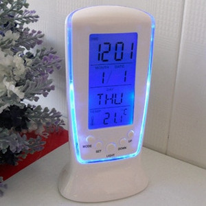 510 Mini budík s LED osvetlením, stlmením hudby, lenivou elektronikou s teplotou