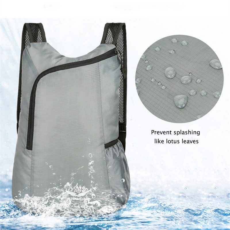 Geantă de drumeții în aer liber Rucsac portabil ușor de 20 l Pachet pliabil, impermeabil, ultraușor, pentru femei, bărbați, călătorește, sport, rucsac de zi