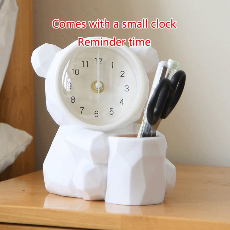 KX4B asztali ébresztőóra Piggy többfunkciós tolltartó iskolába