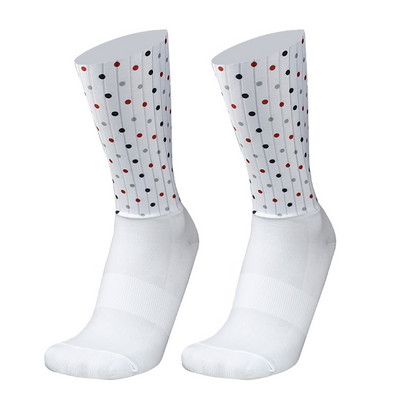 Naujos dviračių kojinės vasarinės šaunios kvėpuojančios neslystančios silikoninės profesionalios lenktyninės aerosportinės bėgimo kojinės Calcetines Ciclismo