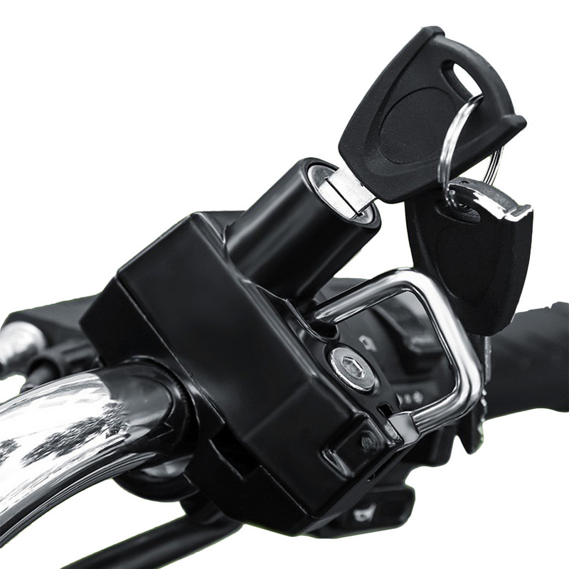 Bezpečnostný zámok na motocyklové prilby, odolný voči neoprávnenej manipulácii, zámok proti krádeži pre motorku, skúter, pouličný bicykel, zabezpečuje zámok na prilby