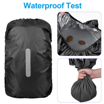 2 опаковки водоустойчива раница дъждобран за 20-45L против прах отразяваща раница дъждобран за туризъм къмпинг пътуване