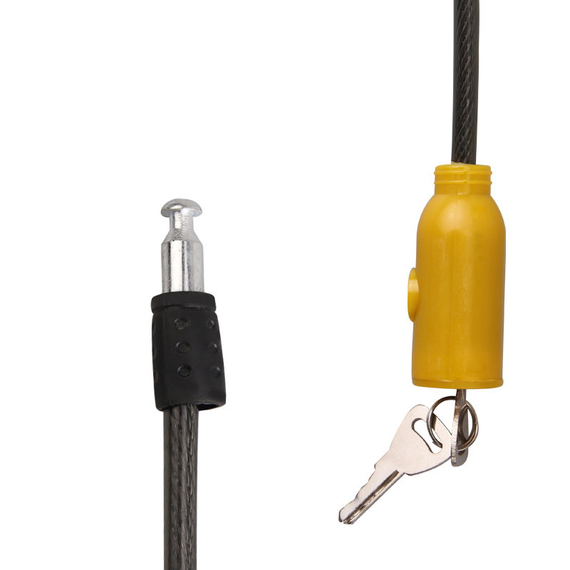 Jalgrattakaabel Vargusvastane jalgrattatõukeratta turvalukk 2 võtmega Turvatraadist metalllukk jalgrattaosa jaoks