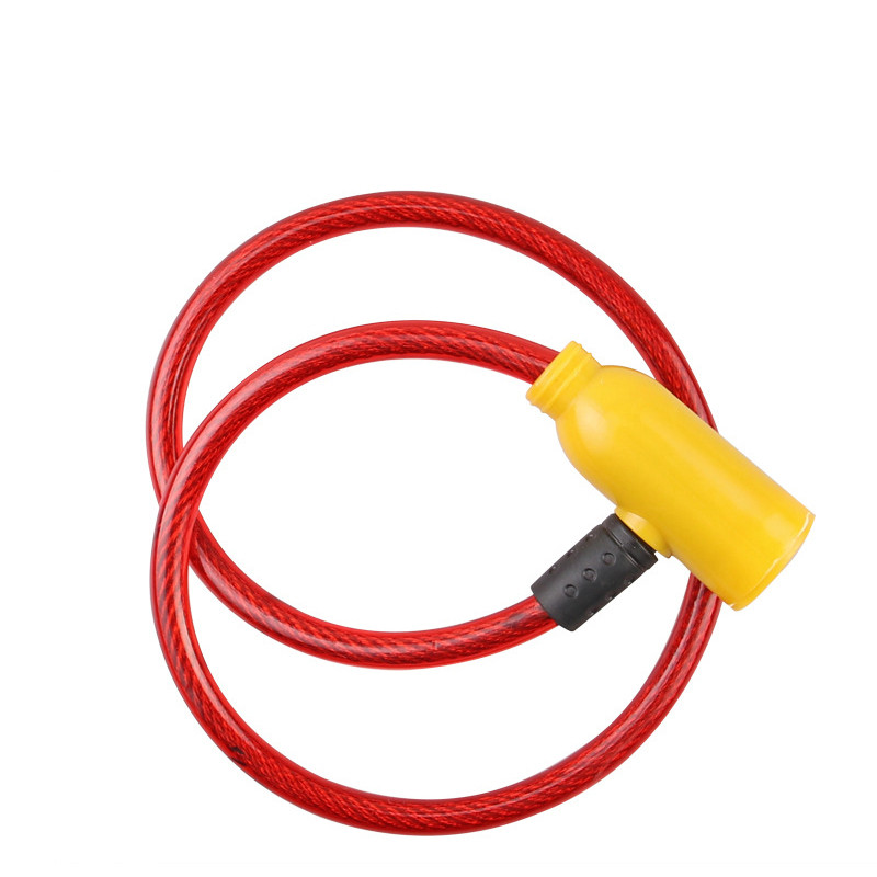 Jalgrattakaabel Vargusvastane jalgrattatõukeratta turvalukk 2 võtmega Turvatraadist metalllukk jalgrattaosa jaoks