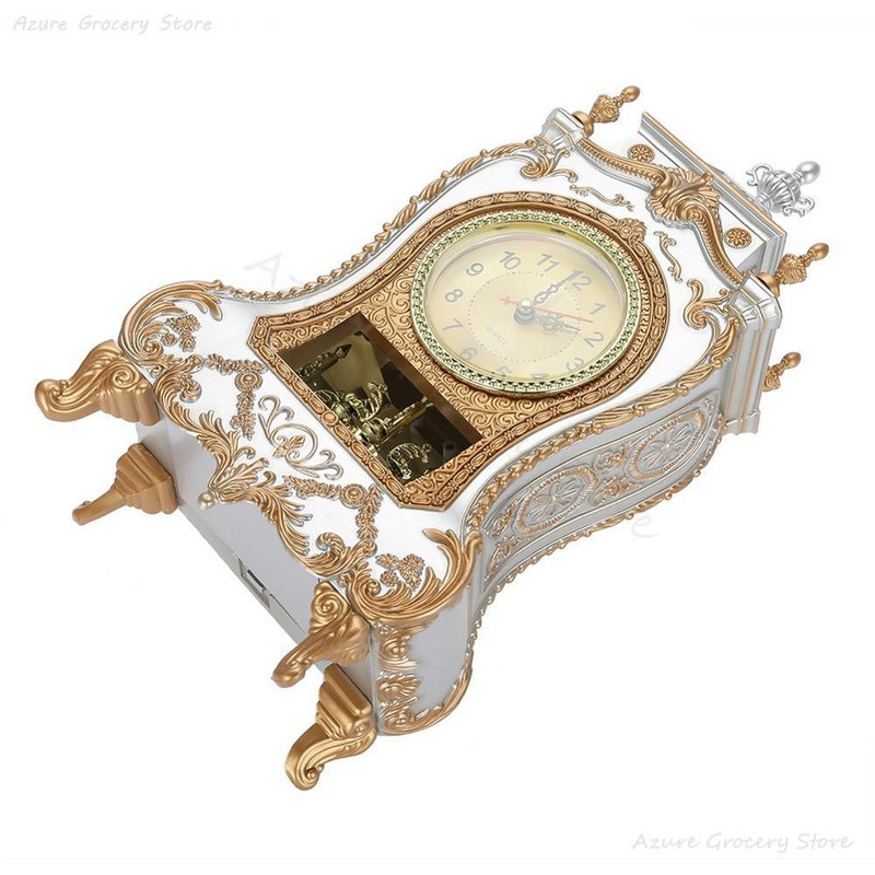 Senovinis stalinis žadintuvas Klasikinis honoraras Svetainė TV spintelė Staliniai laikrodžiai Baterija maitinamas stalo laikrodis Namų dekoravimas