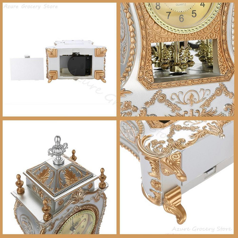 Senovinis stalinis žadintuvas Klasikinis honoraras Svetainė TV spintelė Staliniai laikrodžiai Baterija maitinamas stalo laikrodis Namų dekoravimas