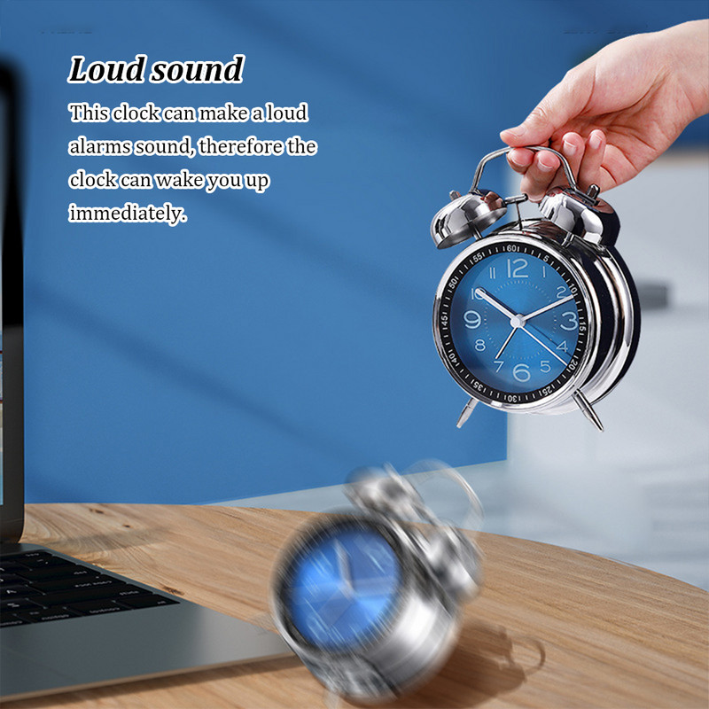 Magamistoa lauakell Lihtne disain Valju heli öölamp Kellad Äratused