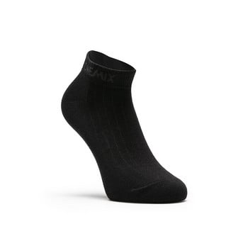 Марка Onemix 6 чифта Мъжки чорапи за бягане Памучна възглавница Дишащи Спорт на открито Ходене Катерене Туризъм Рокля за екипаж Черни чорапи