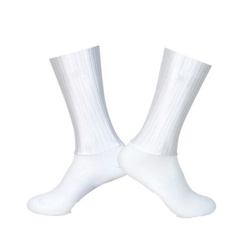 Безшевни чорапи за колоездене Мъжки черни бели шосейни чорапи за велосипеди Открита марка Racing Bike Bicycle Calcetines Ciclismo D005