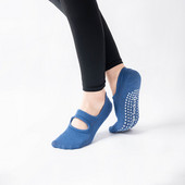 Moteriškos kvėpuojančios jogos kojinės silikoninės neslystančios pilateso kojinės medvilninės be nugarėlės moteriškos kūno rengybos šokių baleto sportinės kojinės šlepetės