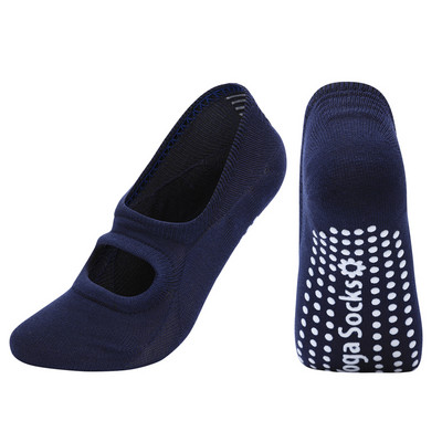 Moteriškos kvėpuojančios jogos kojinės silikoninės neslystančios pilateso kojinės medvilninės be nugarėlės moteriškos kūno rengybos šokių baleto sportinės kojinės šlepetės