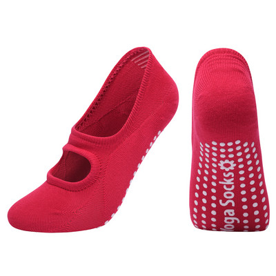 Moteriškos kvėpuojančios jogos kojinės silikoninės neslystančios pilateso kojinės medvilninės be nugarėlės moteriškos kūno rengybos šokių baleto sportinės kojinės šlepetės