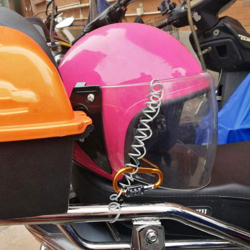 Ilgalaikis dviračio apsaugos nuo vagystės užraktas, korozijai atsparus užraktas, nešiojamasis žygio krepšys, bagažo saugos, karabininis užraktas