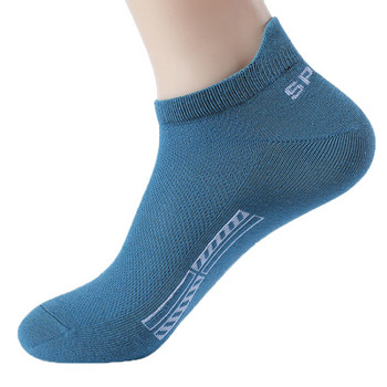10 ζευγάρια βαμβακερές κοντές ανδρικές κάλτσες Crew Ankle Υψηλής ποιότητας αναπνεύσιμο πλέγμα Sports Casual γυναίκες Καλοκαιρινή λεπτή κάλτσα για άνδρες