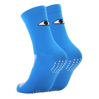 2023 Мъжки колоездачни чорапи с цветни шарки на очите Нехлъзгащи се дамски дишащи велосипедни мъжки спортни чорапи на открито Велосипедни чорапи
