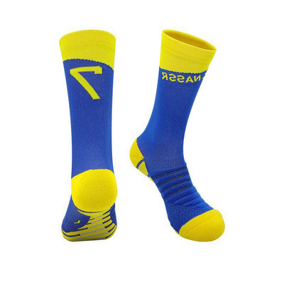 Club Soccer Game Zokni Futball Légáteresztő csőtörülköző Sűrített Professzionális Csúszásmentes Sport Foci Zokni Felnőtteknek Gyerekeknek