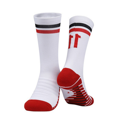 Club Soccer Game Zokni Futball Légáteresztő csőtörülköző Sűrített Professzionális Csúszásmentes Sport Foci Zokni Felnőtteknek Gyerekeknek