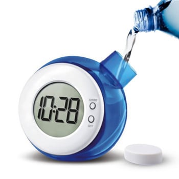 Творчески захранван с вода електронен настолен часовник Цифров детски будилник Интелигентен светодиоден часовник с календар Коледен детски подарък