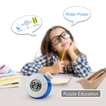 Ηλεκτρονικό επιτραπέζιο ρολόι Creative Water Powered Ψηφιακό παιδικό ξυπνητήρι Έξυπνο ρολόι led με ημερολόγιο Χριστουγεννιάτικο δώρο