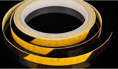 1 см * 8 м Стикери за велосипеди Светлоотразителна лента Флуоресцентни MTB Bike Велосипедни ленти Колоездене MTB Лента за каска Мотоциклет Скутер