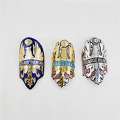 Jalgrattapea märgi kleebised MTB maanteeratta raami varre kleebisele hõbedase kullaga, sinine kull