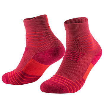 Мъжки чорап за колоездене, дишаща ефективност, компресия, отвеждаща влагата, велосипед, бягане, футбол, баскетбол, спорт на открито, четвърти чорапи