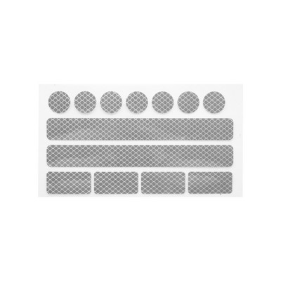 Jalgratta helkurkleebised Luminofoormootorratta MTB jalgrattakiiver Rattavelg Ööohutuse hoiatus PET helkurkile kleebise ruudustik