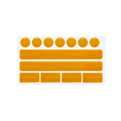 Jalgratta helkurkleebised Luminofoormootorratta MTB jalgrattakiiver Rattavelg Ööohutuse hoiatus PET helkurkile kleebise ruudustik