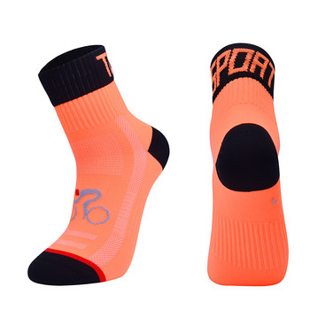 Нехлъзгащи се чорапи за спорт на открито за колоездене Цветни антимирисни чорапи за бягане на глезена Спортни женски мъжки чорапи против хлъзгане