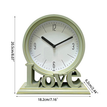 Любовен настолен часовник, безшумен, не тиктакащ, прост малък цифров часовник 2023 г. Ново