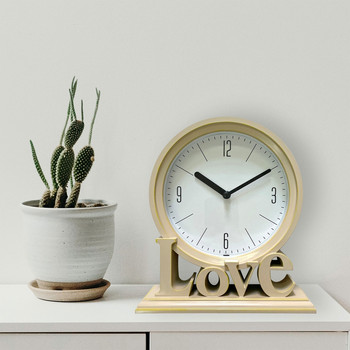 Love Desktop Clock Αθόρυβο χωρίς τικ Απλό Μικρό Ψηφιακό Ρολόι 2023 Νέο